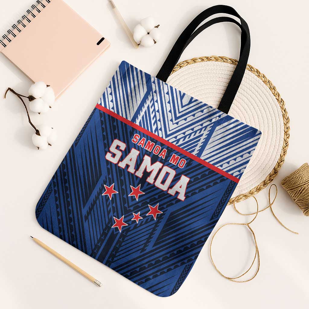 Rugby Toa Samoa Tote Bag Samoa mo Samoa Island Warrior Pride - Polynesian Pride