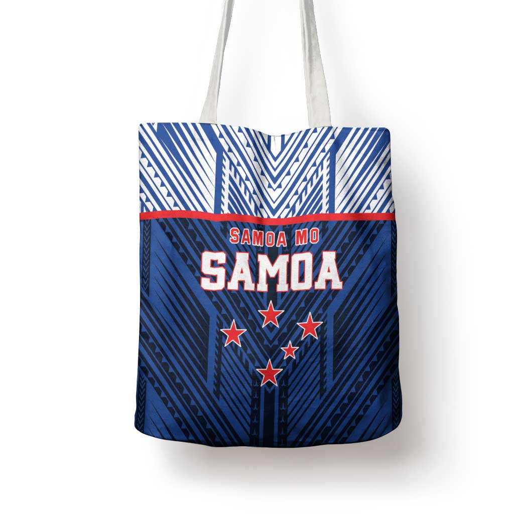 Rugby Toa Samoa Tote Bag Samoa mo Samoa Island Warrior Pride - Polynesian Pride