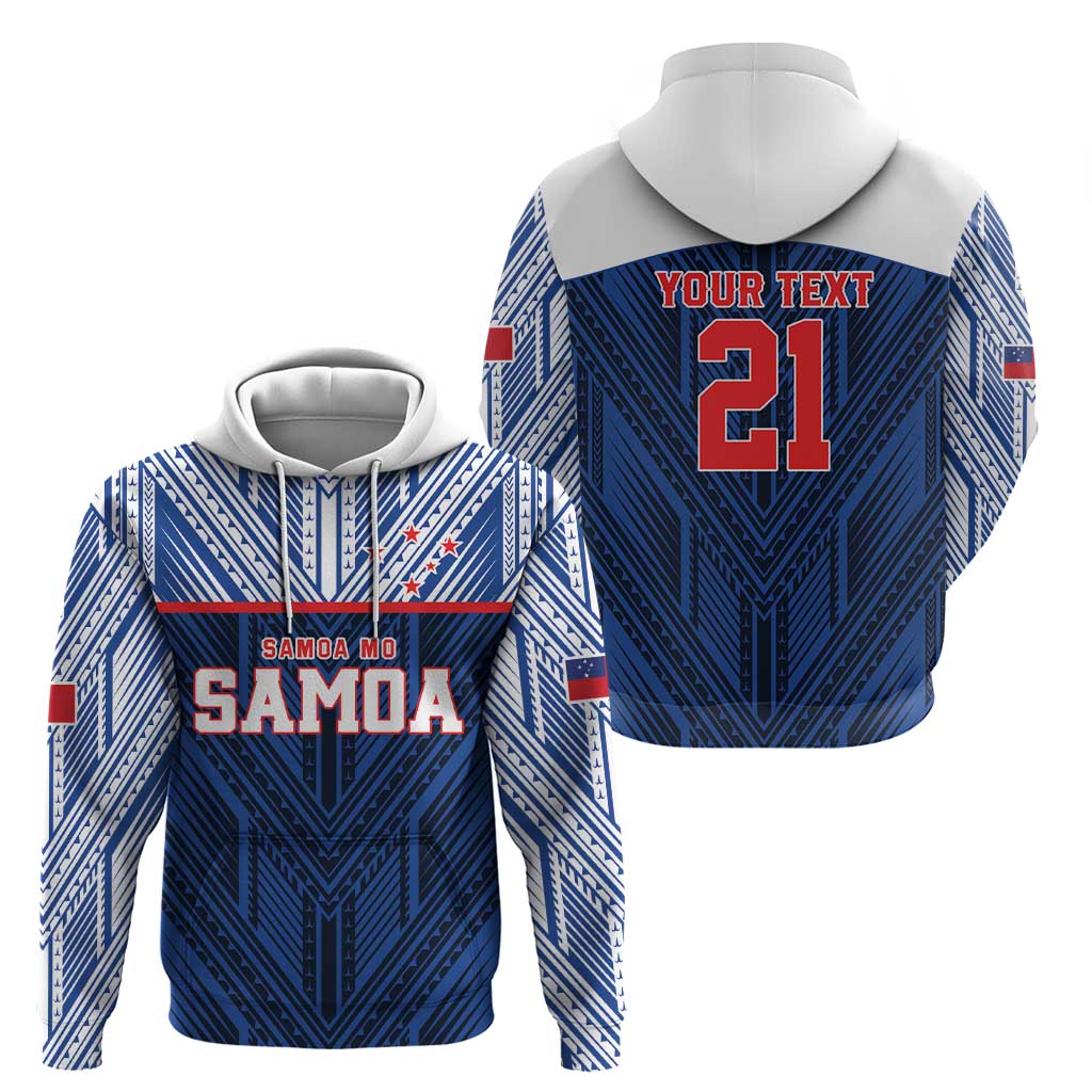 Custom Rugby Toa Samoa Zip Hoodie Samoa mo Samoa Island Warrior Pride - Polynesian Pride