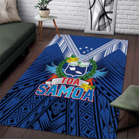 Rugby Toa Samoa Area Rug Samoa mo Samoa Strength in Tatau - Polynesian Pride