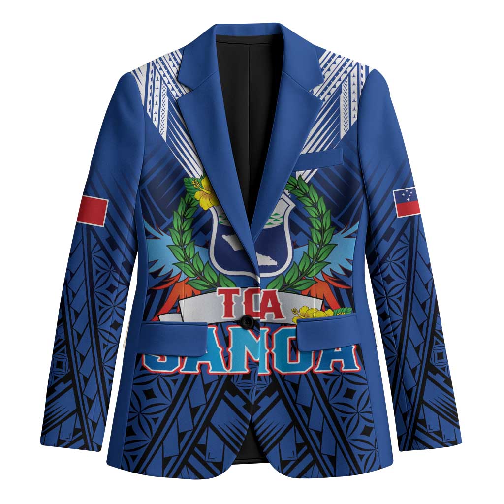 Custom Rugby Toa Samoa Blazer Samoa mo Samoa Strength in Tatau - Polynesian Pride