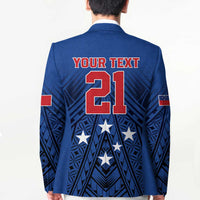 Custom Rugby Toa Samoa Blazer Samoa mo Samoa Strength in Tatau - Polynesian Pride