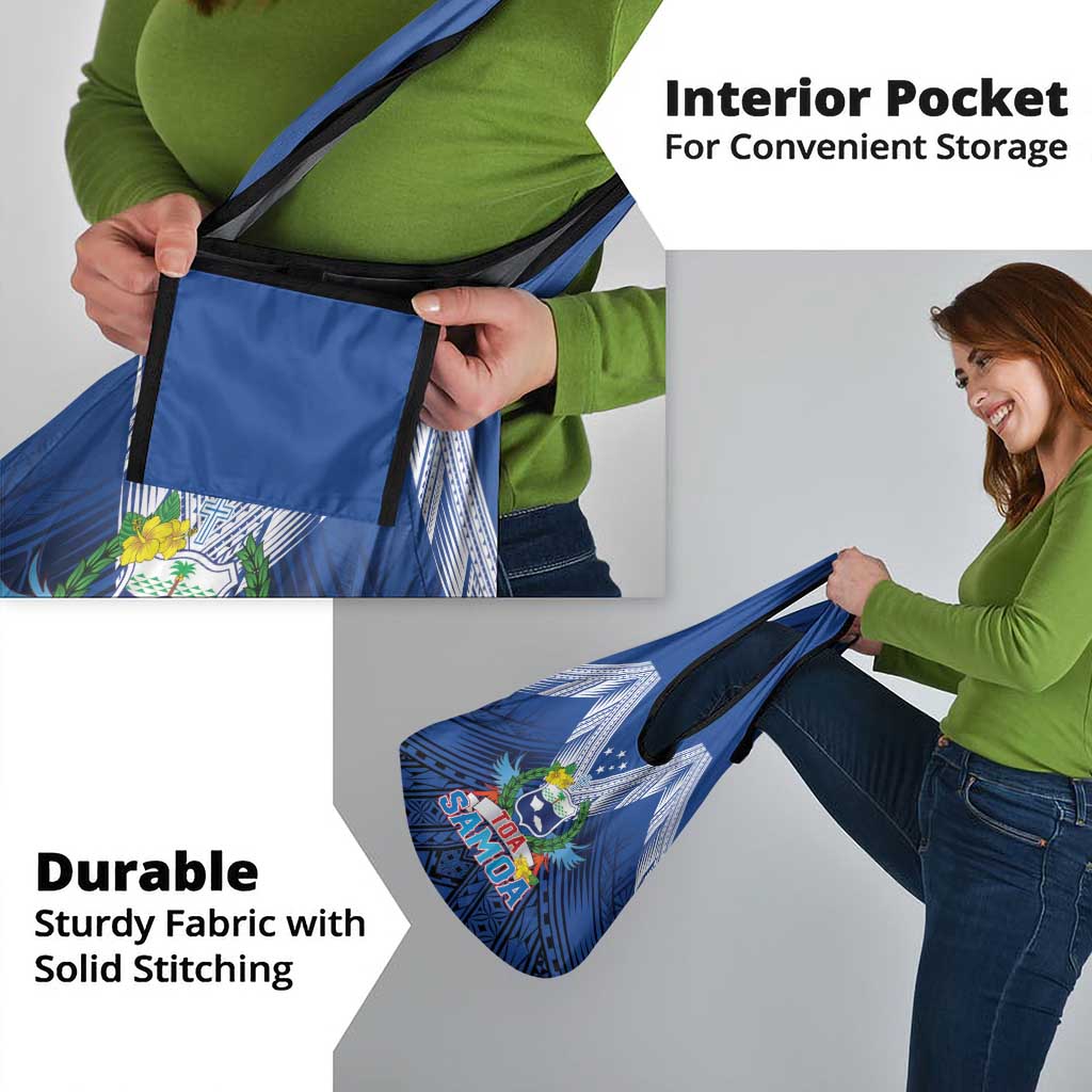 Rugby Toa Samoa Grocery Bag Samoa mo Samoa Strength in Tatau - Polynesian Pride