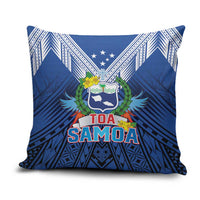Rugby Toa Samoa Pillow Cover Samoa mo Samoa Strength in Tatau - Polynesian Pride