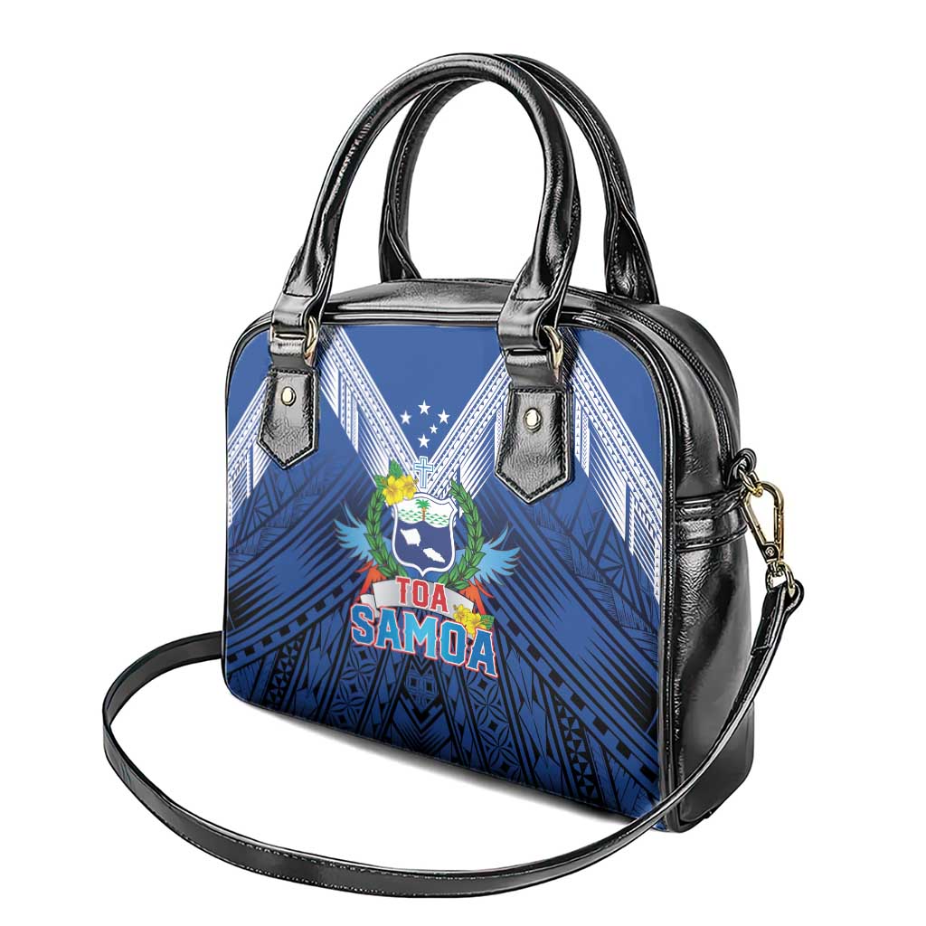 Rugby Toa Samoa Shoulder Handbag Samoa mo Samoa Strength in Tatau - Polynesian Pride