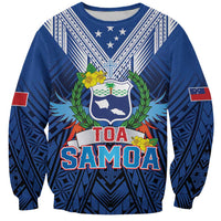 Custom Rugby Toa Samoa Sweatshirt Samoa mo Samoa Strength in Tatau - Polynesian Pride