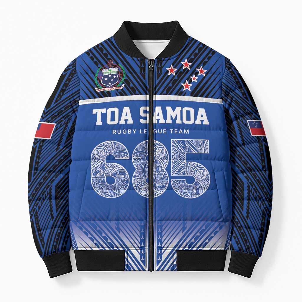 Toa Samoa 685 Bomber Puffer Jacket Uso Aso Uma For Life For Samoa - Polynesian Pride