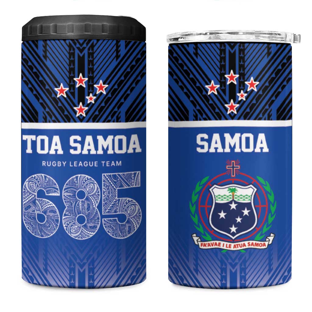 Toa Samoa 685 4 in 1 Can Cooler Tumbler Uso Aso Uma For Life For Samoa - Polynesian Pride