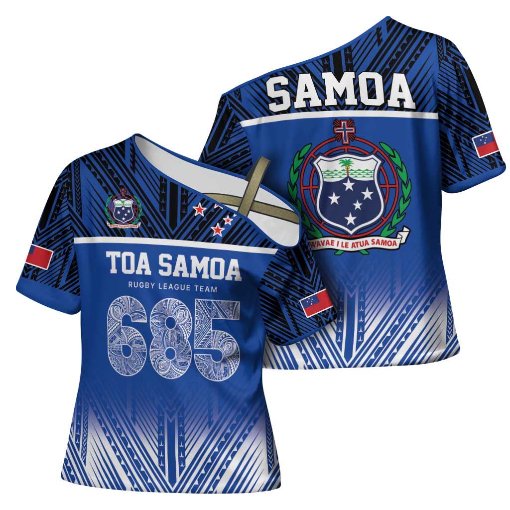 Toa Samoa 685 Cross Shoulder Shirt Uso Aso Uma For Life For Samoa - Polynesian Pride