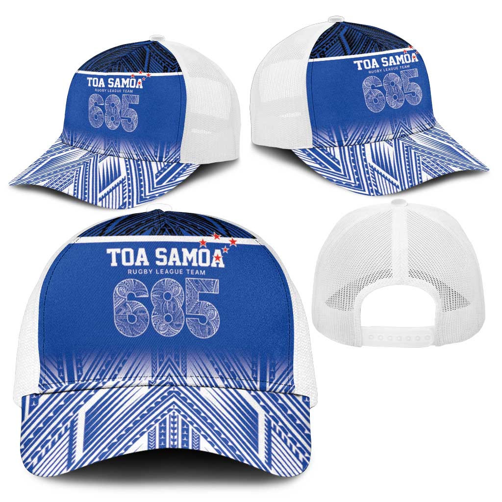 Toa Samoa 685 Mesh Trucker Cap Uso Aso Uma For Life For Samoa - Polynesian Pride