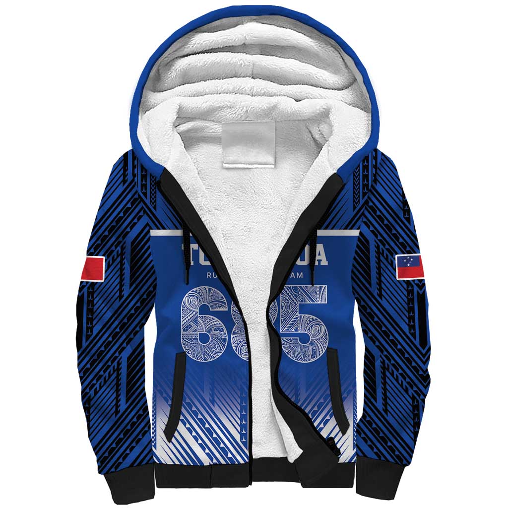 Toa Samoa 685 Sherpa Hoodie Uso Aso Uma For Life For Samoa - Polynesian Pride