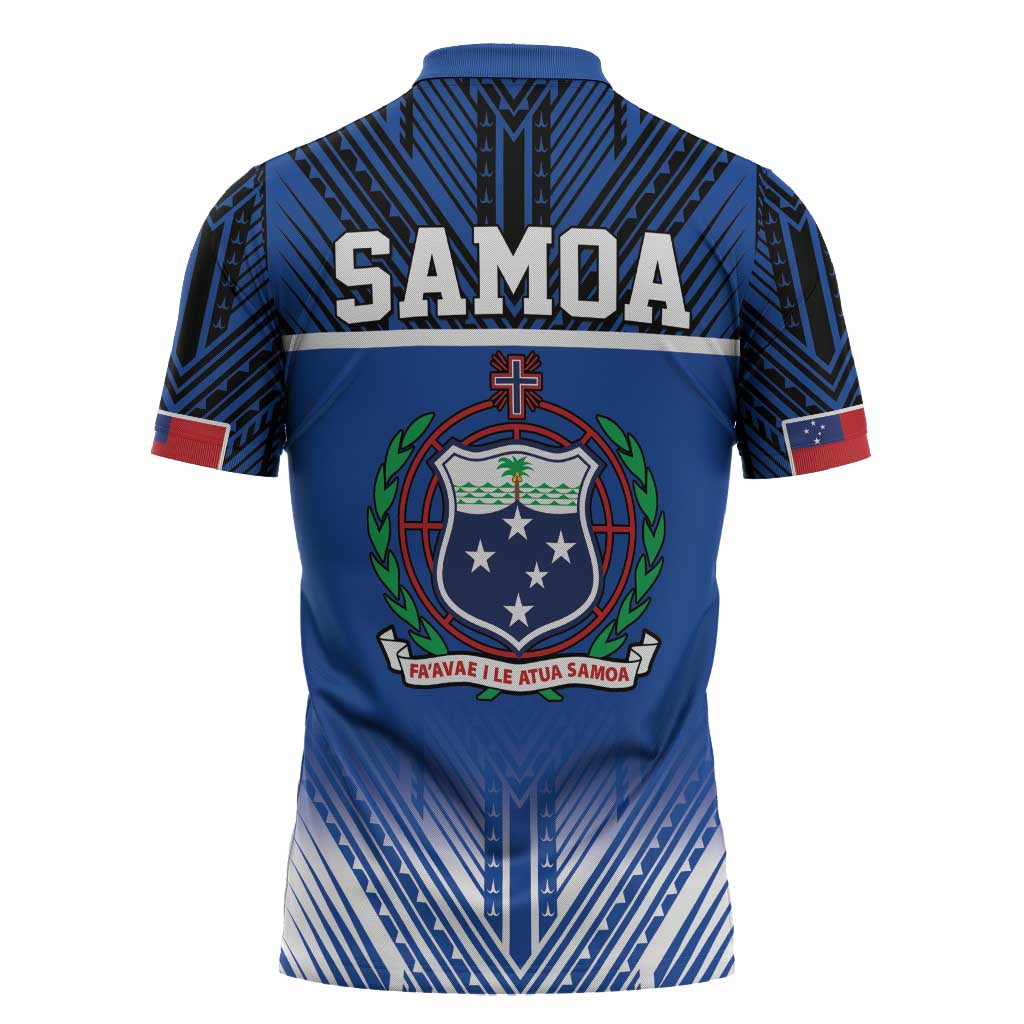 Toa Samoa 685 Zipper Polo Shirt Uso Aso Uma For Life For Samoa - Polynesian Pride