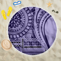 Samoa Siapo Arty Beach Blanket Purple Style LT9 One Size 150cm Purple - Polynesian Pride