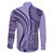 Samoa Siapo Arty Family Matching Tank Maxi Dress and Hawaiian Shirt Purple Style LT9 - Polynesian Pride