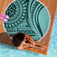 Samoa Siapo Arty Beach Blanket Turquoise Style LT9 - Polynesian Pride