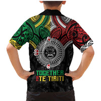 Aotearoa and Cook Islands Mo Te Tiriti Family Matching Mermaid Dress and Hawaiian Shirt New Zealand Honour The Treaty Ake!Ake!Ake! LT9 - Polynesian Pride