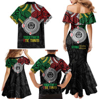 Aotearoa and Cook Islands Mo Te Tiriti Family Matching Mermaid Dress and Hawaiian Shirt New Zealand Honour The Treaty Ake!Ake!Ake! LT9 - Polynesian Pride