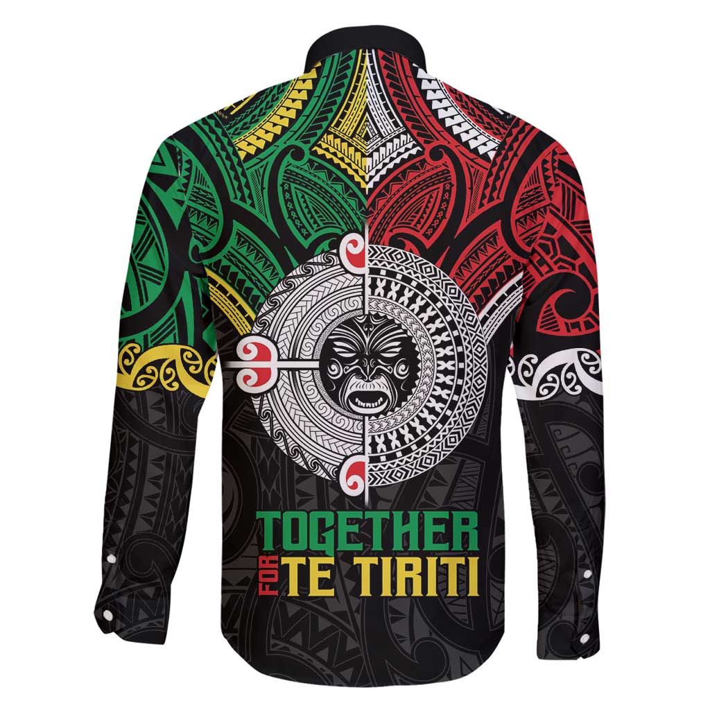 Aotearoa and Cook Islands Mo Te Tiriti Family Matching Tank Maxi Dress and Hawaiian Shirt New Zealand Honour The Treaty Ake!Ake!Ake! LT9 - Polynesian Pride