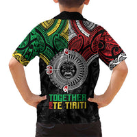 Aotearoa and Cook Islands Mo Te Tiriti Kid Hawaiian Shirt New Zealand Honour The Treaty Ake!Ake!Ake! LT9 - Polynesian Pride