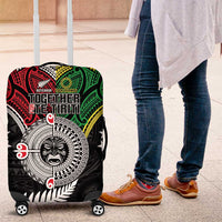 Aotearoa and Cook Islands Mo Te Tiriti Luggage Cover New Zealand Honour The Treaty Ake!Ake!Ake! LT9 Green - Polynesian Pride