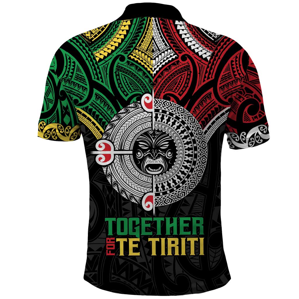 Aotearoa and Cook Islands Mo Te Tiriti Polo Shirt New Zealand Honour The Treaty Ake!Ake!Ake! LT9 - Polynesian Pride