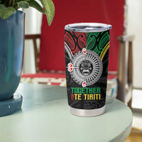 Aotearoa and Cook Islands Mo Te Tiriti Tumbler Cup New Zealand Honour The Treaty Ake!Ake!Ake! LT9 - Polynesian Pride