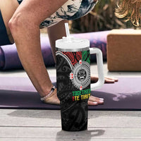 Aotearoa and Cook Islands Mo Te Tiriti Tumbler With Handle New Zealand Honour The Treaty Ake!Ake!Ake! LT9 - Polynesian Pride