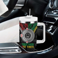 Aotearoa and Cook Islands Mo Te Tiriti Tumbler With Handle New Zealand Honour The Treaty Ake!Ake!Ake! LT9 - Polynesian Pride