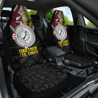 Aotearoa and Niue Mo Te Tiriti Car Seat Cover New Zealand Honour The Treaty Ake!Ake!Ake! LT9 One Size Gold - Polynesian Pride