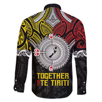 Aotearoa and Niue Mo Te Tiriti Family Matching Off Shoulder Short Dress and Hawaiian Shirt New Zealand Honour The Treaty Ake!Ake!Ake! LT9 - Polynesian Pride
