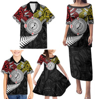 Aotearoa and Niue Mo Te Tiriti Family Matching Puletasi and Hawaiian Shirt New Zealand Honour The Treaty Ake!Ake!Ake! LT9 - Polynesian Pride
