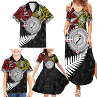 Aotearoa and Niue Mo Te Tiriti Family Matching Summer Maxi Dress and Hawaiian Shirt New Zealand Honour The Treaty Ake!Ake!Ake! LT9 - Polynesian Pride