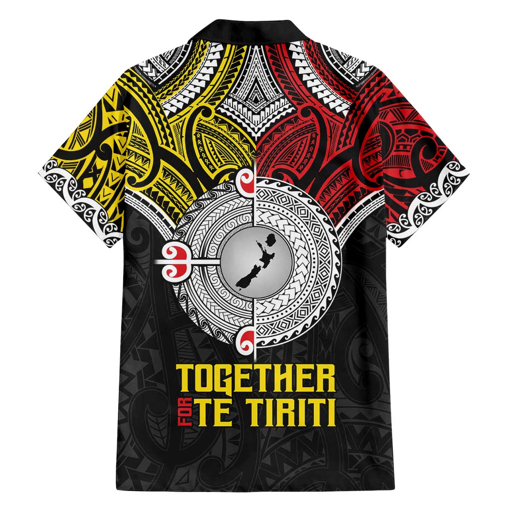 Aotearoa and Niue Mo Te Tiriti Family Matching Summer Maxi Dress and Hawaiian Shirt New Zealand Honour The Treaty Ake!Ake!Ake! LT9 - Polynesian Pride