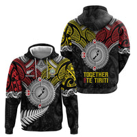 Aotearoa and Niue Mo Te Tiriti Hoodie New Zealand Honour The Treaty Ake!Ake!Ake! LT9 - Polynesian Pride