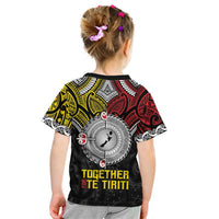 Aotearoa and Niue Mo Te Tiriti Kid T Shirt New Zealand Honour The Treaty Ake!Ake!Ake! LT9 - Polynesian Pride
