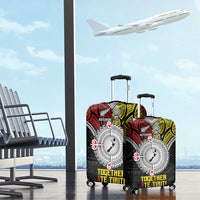 Aotearoa and Niue Mo Te Tiriti Luggage Cover New Zealand Honour The Treaty Ake!Ake!Ake! LT9 - Polynesian Pride