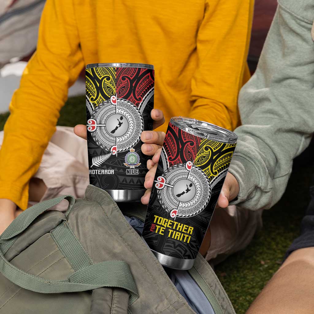 Aotearoa and Niue Mo Te Tiriti Tumbler Cup New Zealand Honour The Treaty Ake!Ake!Ake! LT9 - Polynesian Pride