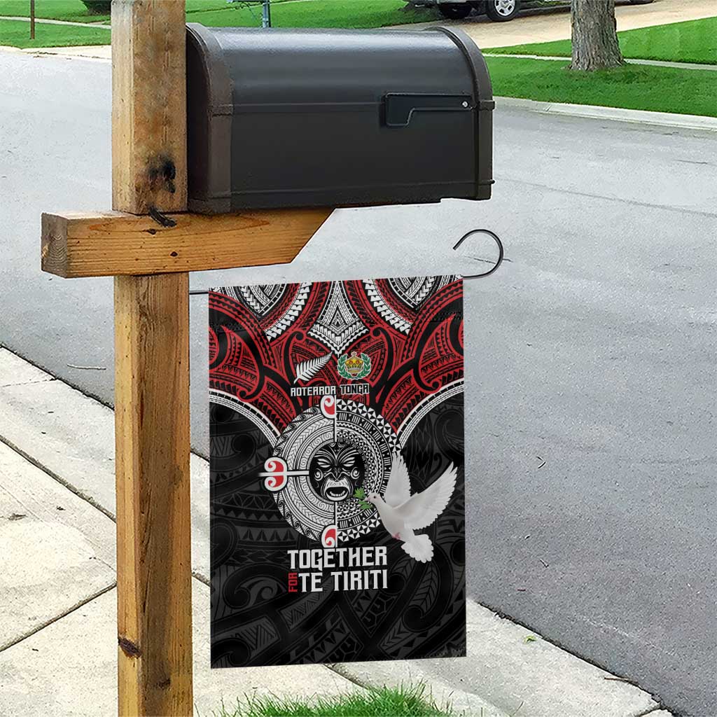 Aotearoa and Tonga Mo Te Tiriti Garden Flag New Zealand Honour The Treaty Ake!Ake!Ake!