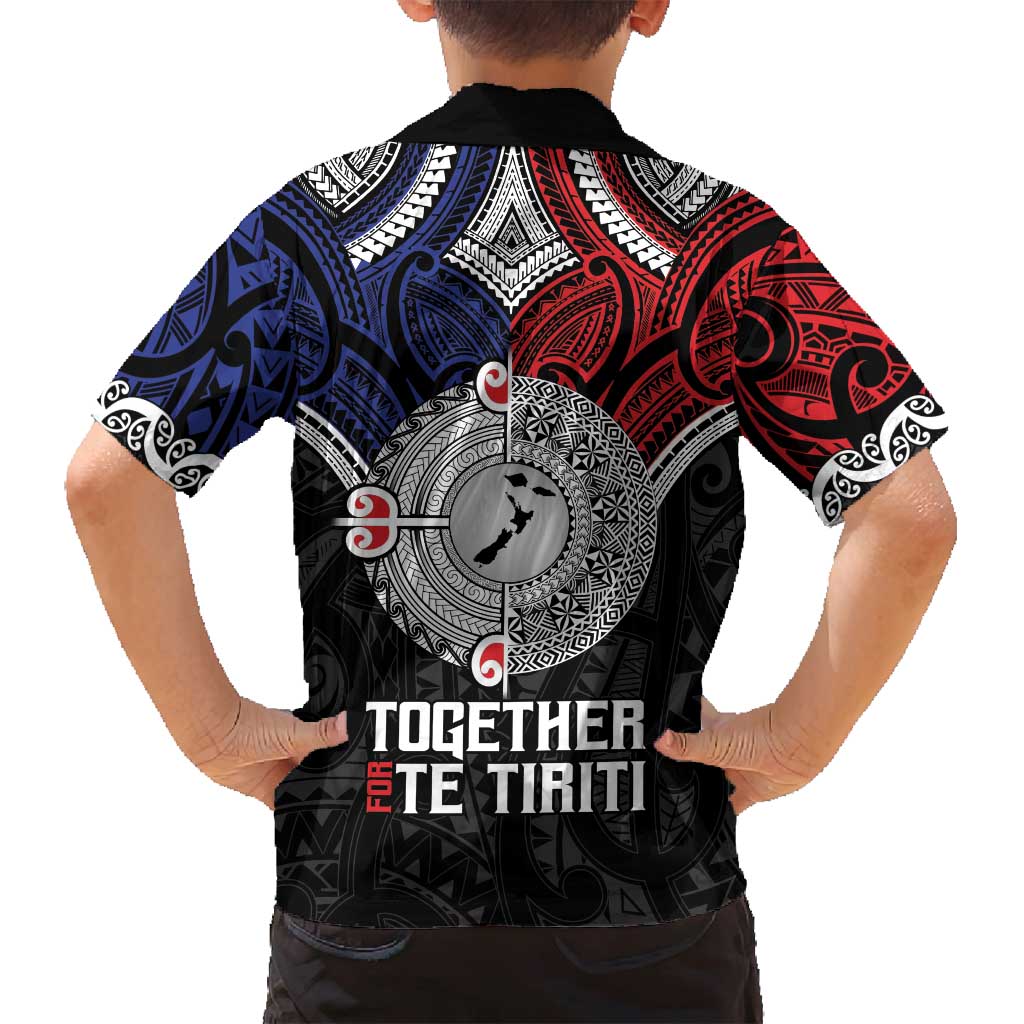 Aotearoa and Samoa Mo Te Tiriti Family Matching Puletasi and Hawaiian Shirt Tangata Moana Stand with Tangata Whenua LT9 - Polynesian Pride