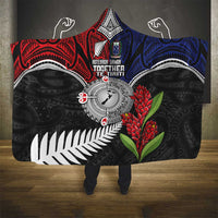 Aotearoa and Samoa Mo Te Tiriti Hooded Blanket Tangata Moana Stand with Tangata Whenua LT9 - Polynesian Pride