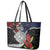 Aotearoa and Samoa Mo Te Tiriti Leather Tote Bag Tangata Moana Stand with Tangata Whenua