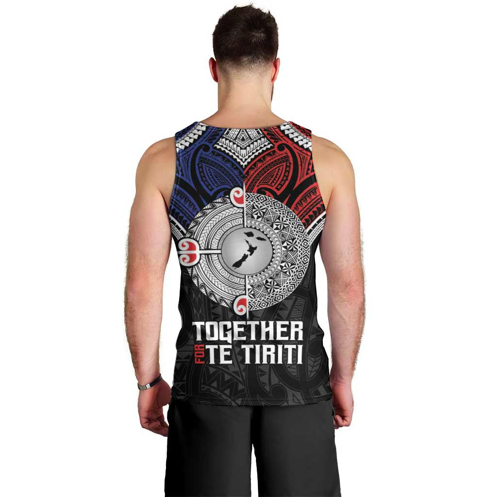 Aotearoa and Samoa Mo Te Tiriti Men Tank Top Tangata Moana Stand with Tangata Whenua LT9 - Polynesian Pride