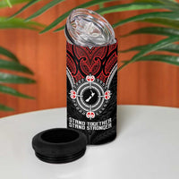 Aotearoa Proud To Be Maori 4 in 1 Can Cooler Tumbler New Zealand Fight Together LT9 - Polynesian Pride