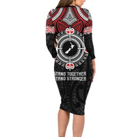 Aotearoa Proud To Be Maori Family Matching Long Sleeve Bodycon Dress and Hawaiian Shirt New Zealand Fight Together LT9 - Polynesian Pride