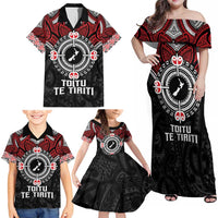 Aotearoa Proud To Be Maori Family Matching Off Shoulder Maxi Dress and Hawaiian Shirt New Zealand Fight Together LT9 - Polynesian Pride