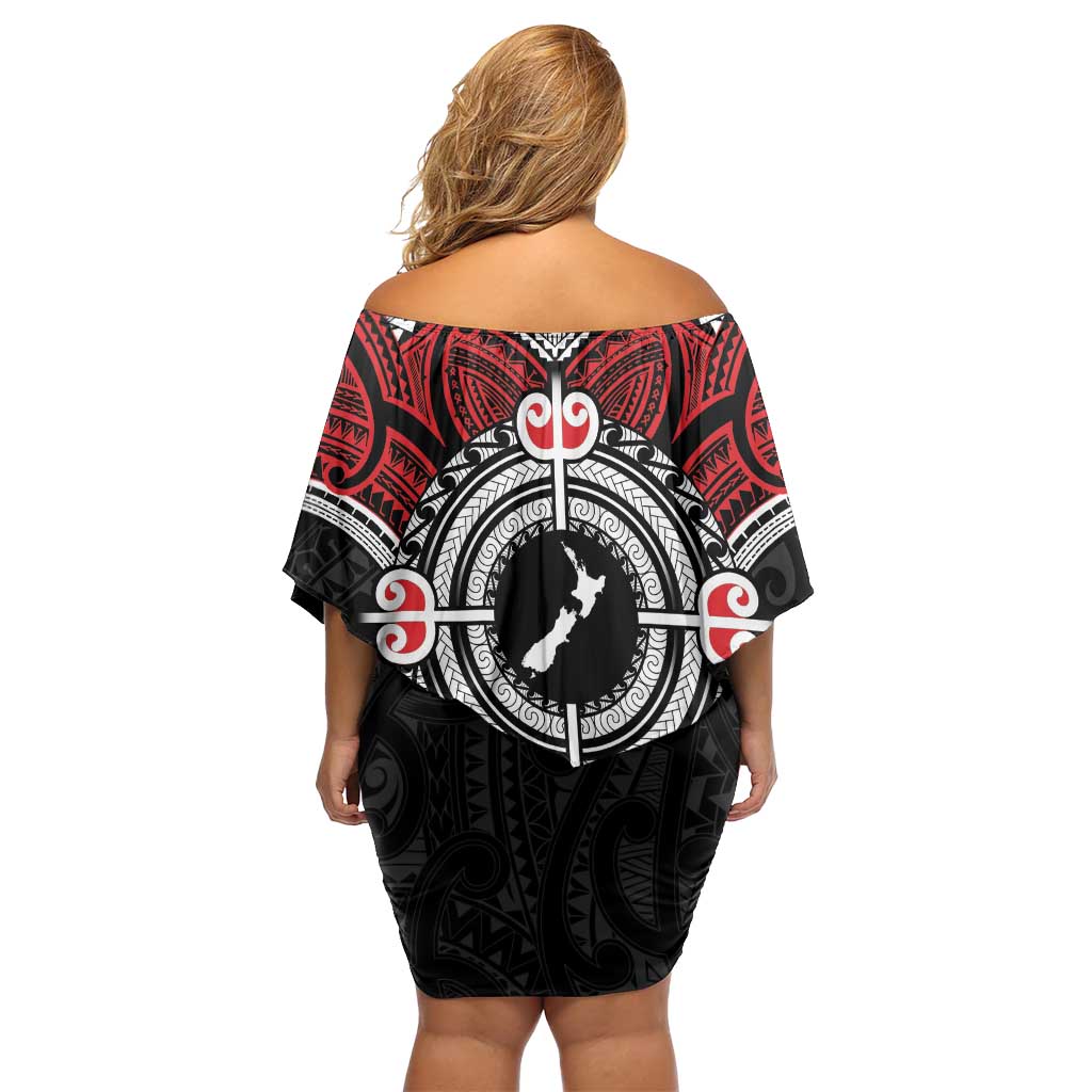 Aotearoa Proud To Be Maori Family Matching Off Shoulder Short Dress and Hawaiian Shirt New Zealand Fight Together LT9 - Polynesian Pride
