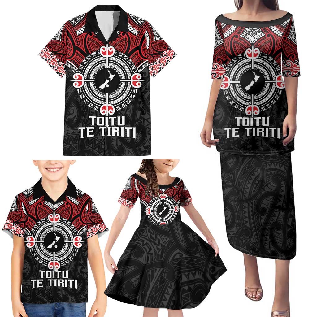 Aotearoa Proud To Be Maori Family Matching Puletasi and Hawaiian Shirt New Zealand Fight Together LT9 - Polynesian Pride