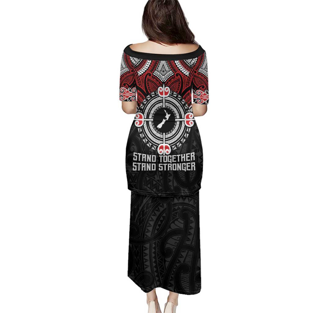 Aotearoa Proud To Be Maori Family Matching Puletasi and Hawaiian Shirt New Zealand Fight Together LT9 - Polynesian Pride