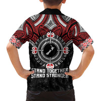 Aotearoa Proud To Be Maori Family Matching Short Sleeve Bodycon Dress and Hawaiian Shirt New Zealand Fight Together LT9 - Polynesian Pride
