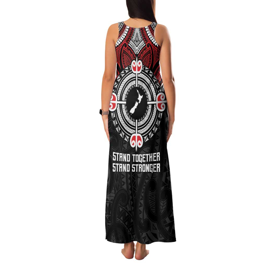 Aotearoa Proud To Be Maori Family Matching Tank Maxi Dress and Hawaiian Shirt New Zealand Fight Together LT9 - Polynesian Pride